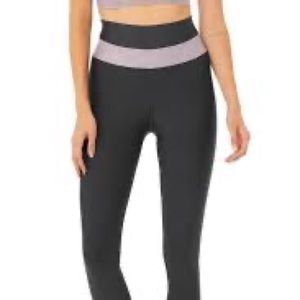 Alo Yoga SMALL High-Waist Fitness Legging - Anthracite/Lavender Smoke purple